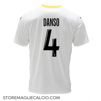 RC Lens Kevin Danso #4 Maglia Gara Terza Repliche 2024-25
